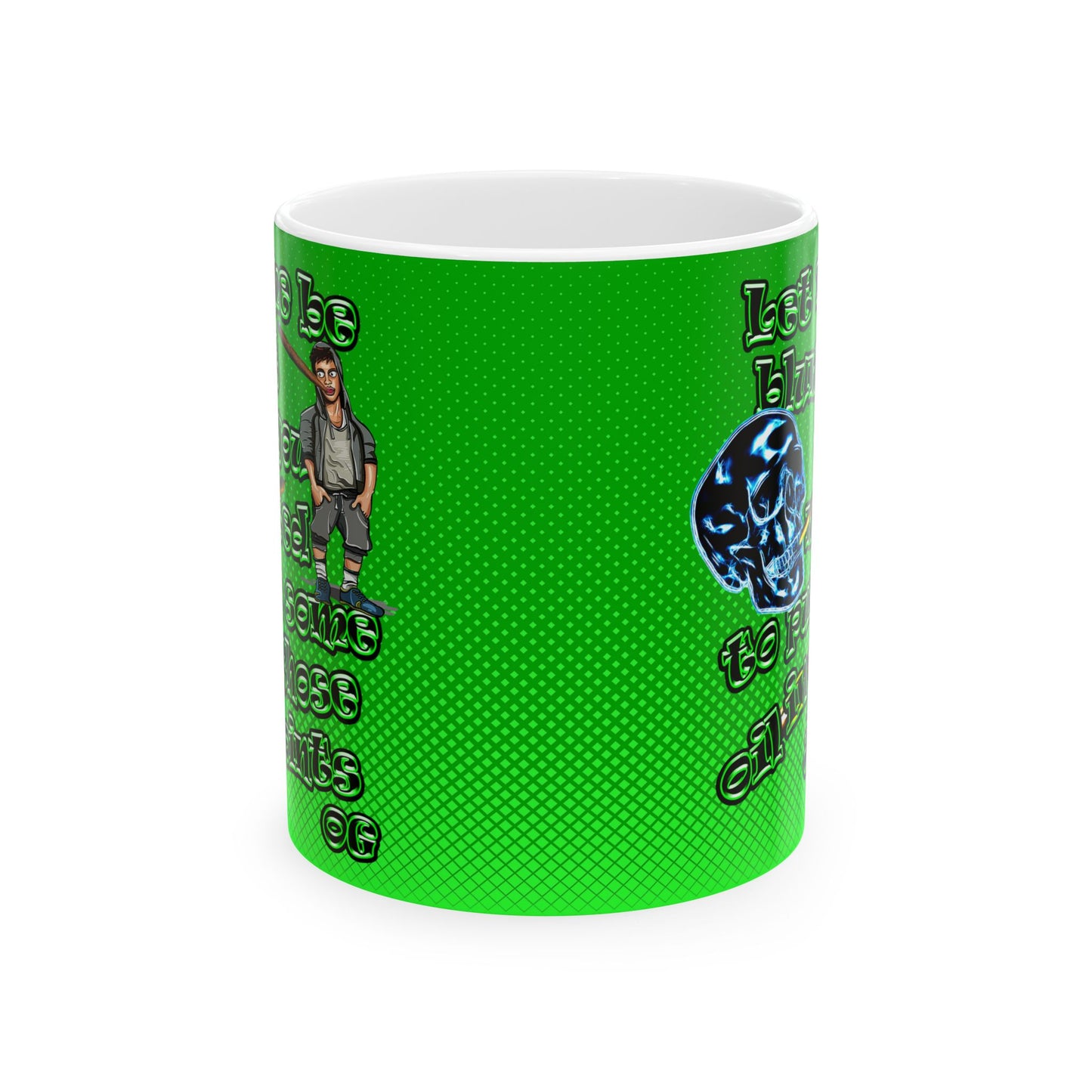 og - White Mug (logo green)