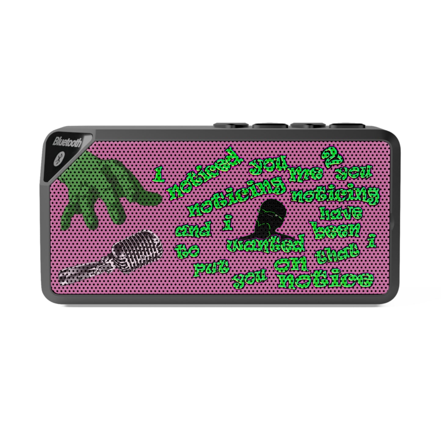noticed you noticing - Jabba Bluetooth Speaker (light pink)