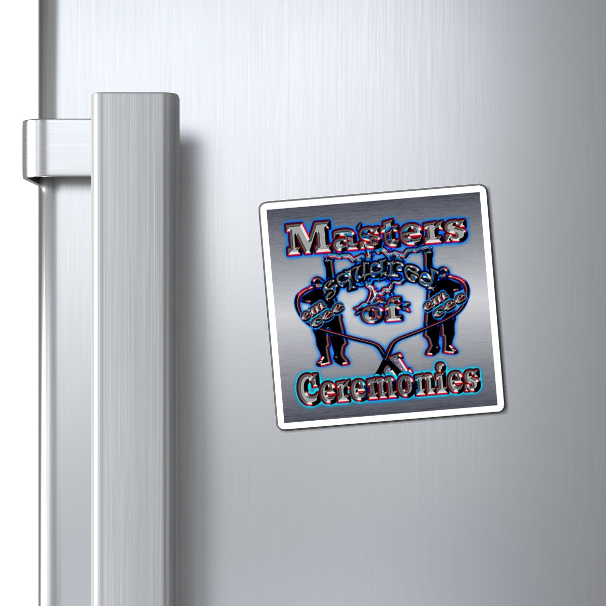 em cee squared - Magnets - (brushed nickel)