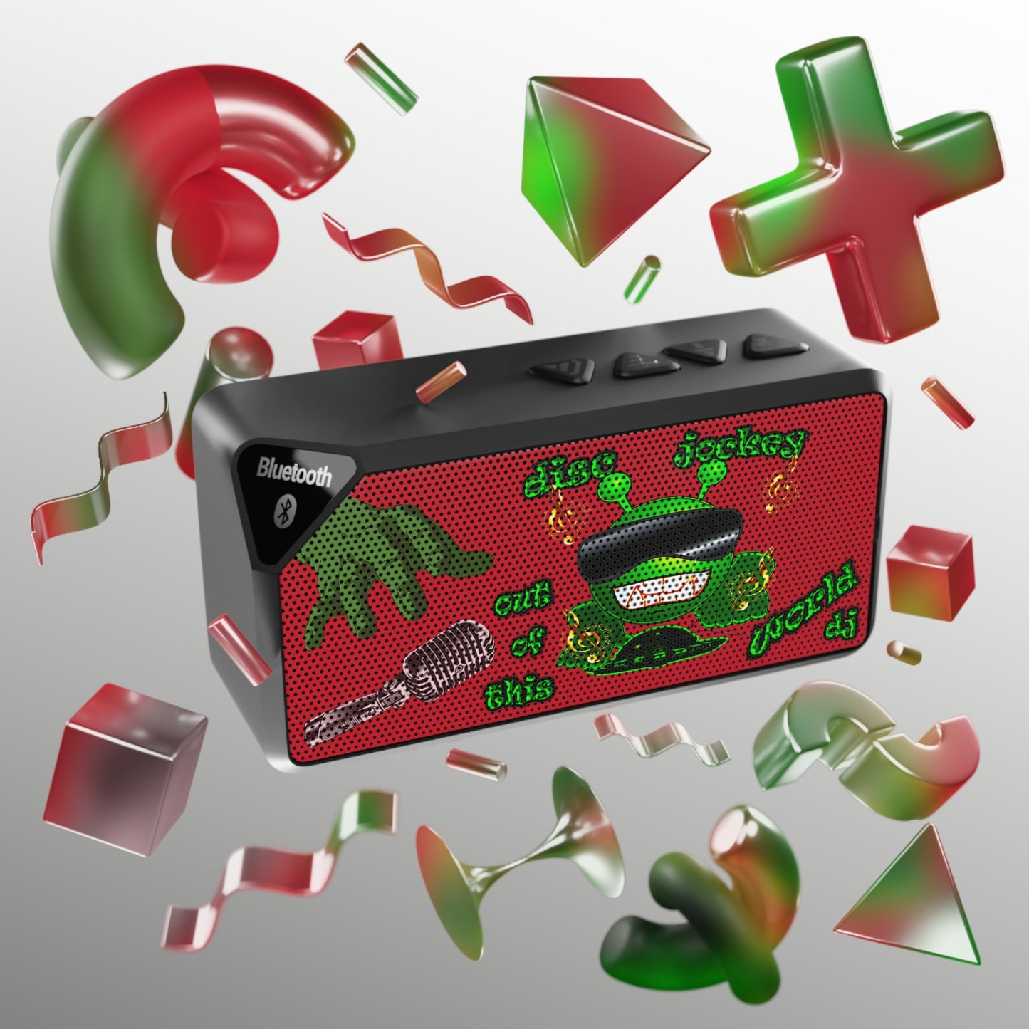 disc jockey - Jabba Bluetooth Speaker (dark red)