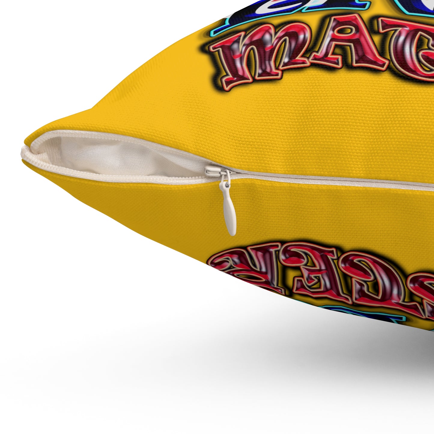 rw&b lives matter - Spun Polyester Square Pillow - (yellow)