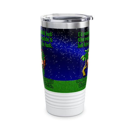 turtle race - Ringneck Tumbler, 20oz ('snoops' background)
