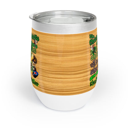 christmas spirits of boston - Chill Wine Tumbler (butterscotch wood finish)