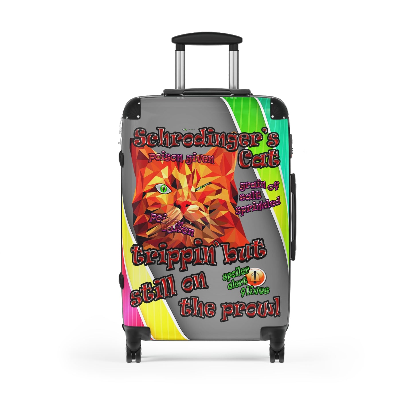 schrodinger's cat - Suitcase (rainbow split)