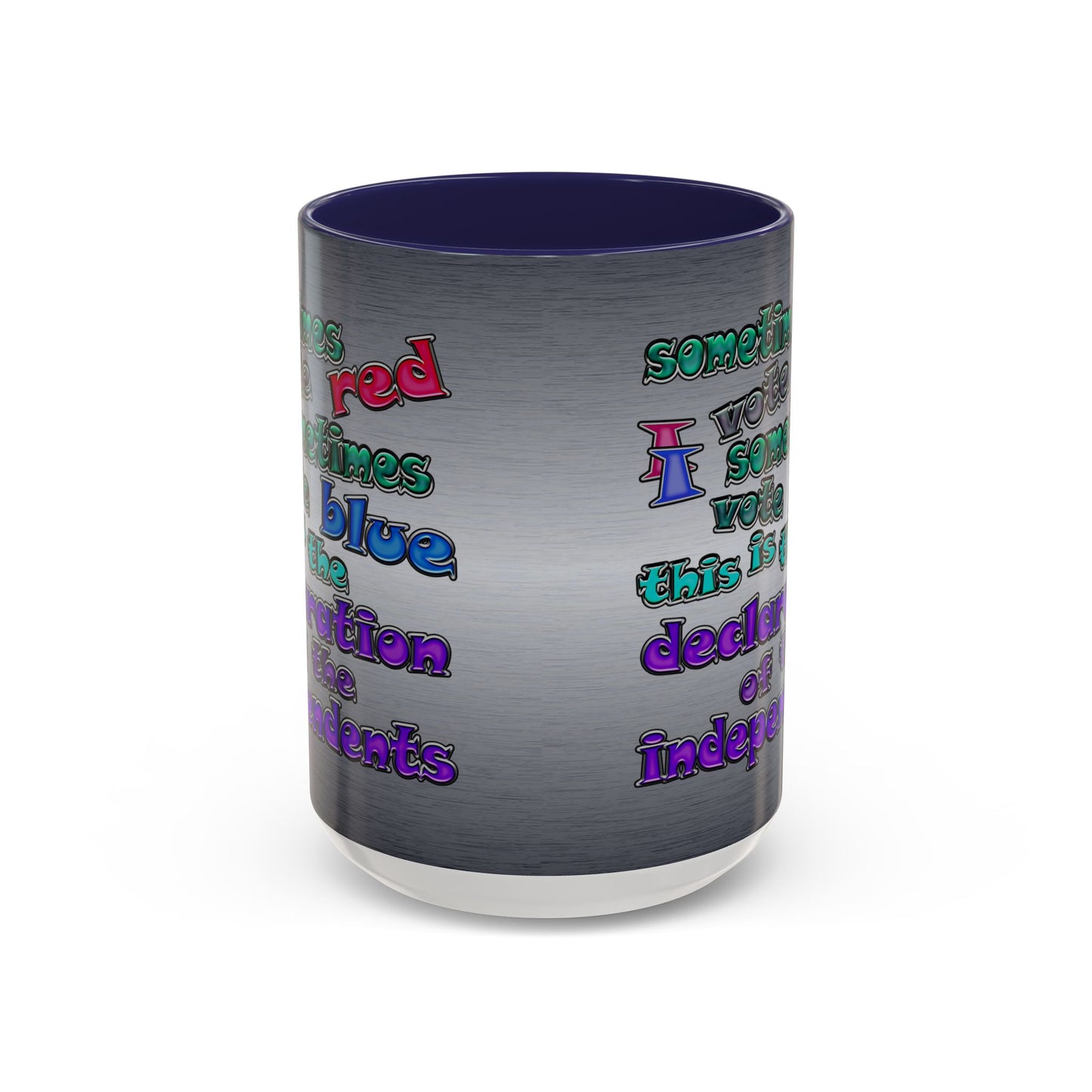 declaration of the independents - Accent Mug (brushed nickel)