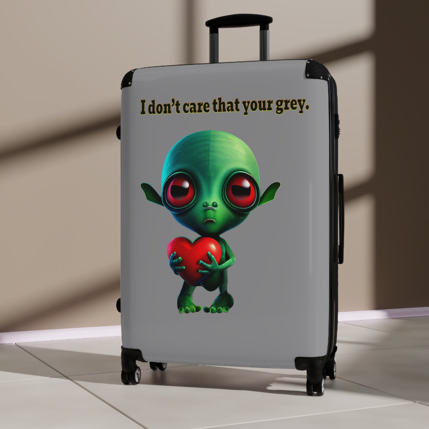 I don't care that your grey - Suitcase (grey)