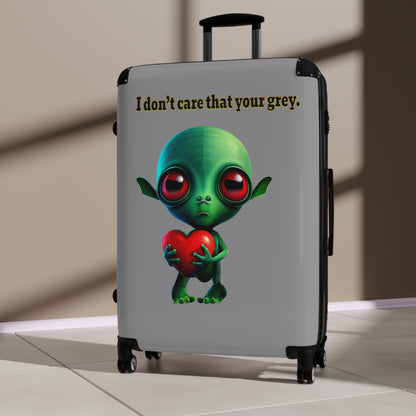 I don't care that your grey - Suitcase (grey)