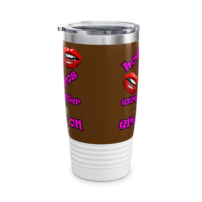 hoes b4 bros - Ringneck Tumbler, 20oz (brown)