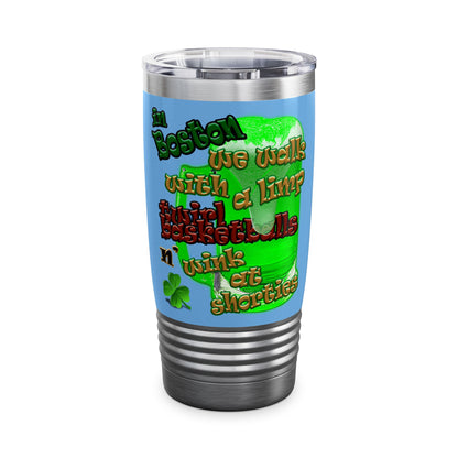 celtics logo - Ringneck Tumbler, 20oz (light blue)