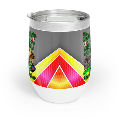 christmas spirits of boston - Chill Wine Tumbler (rainbow split)