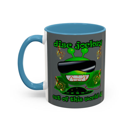 disc jockey - Accent Mug (dark grey)