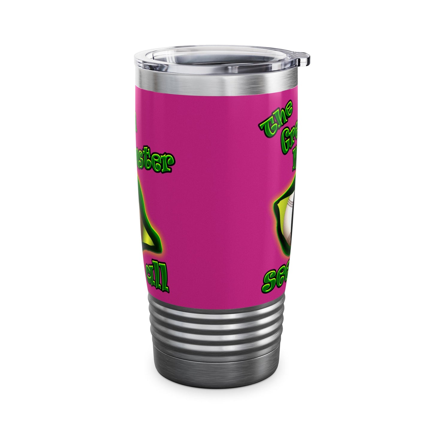 green monster - Ringneck Tumbler, 20oz (pink)
