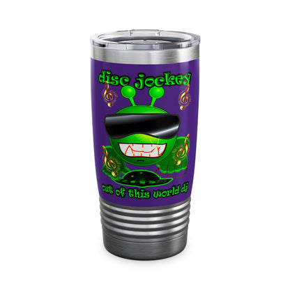 disc jockey - Ringneck Tumbler, 20oz (purple)