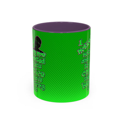 noticed you noticing - Accent Mug (logo green)