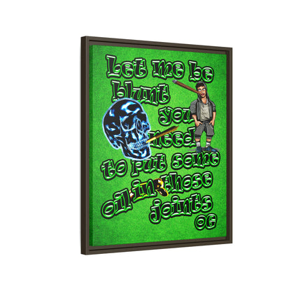 og - framed canvas art (green turf)