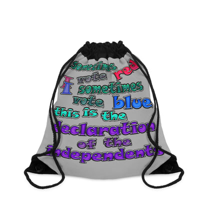 declaration of the independents - Drawstring Bag (light grey)