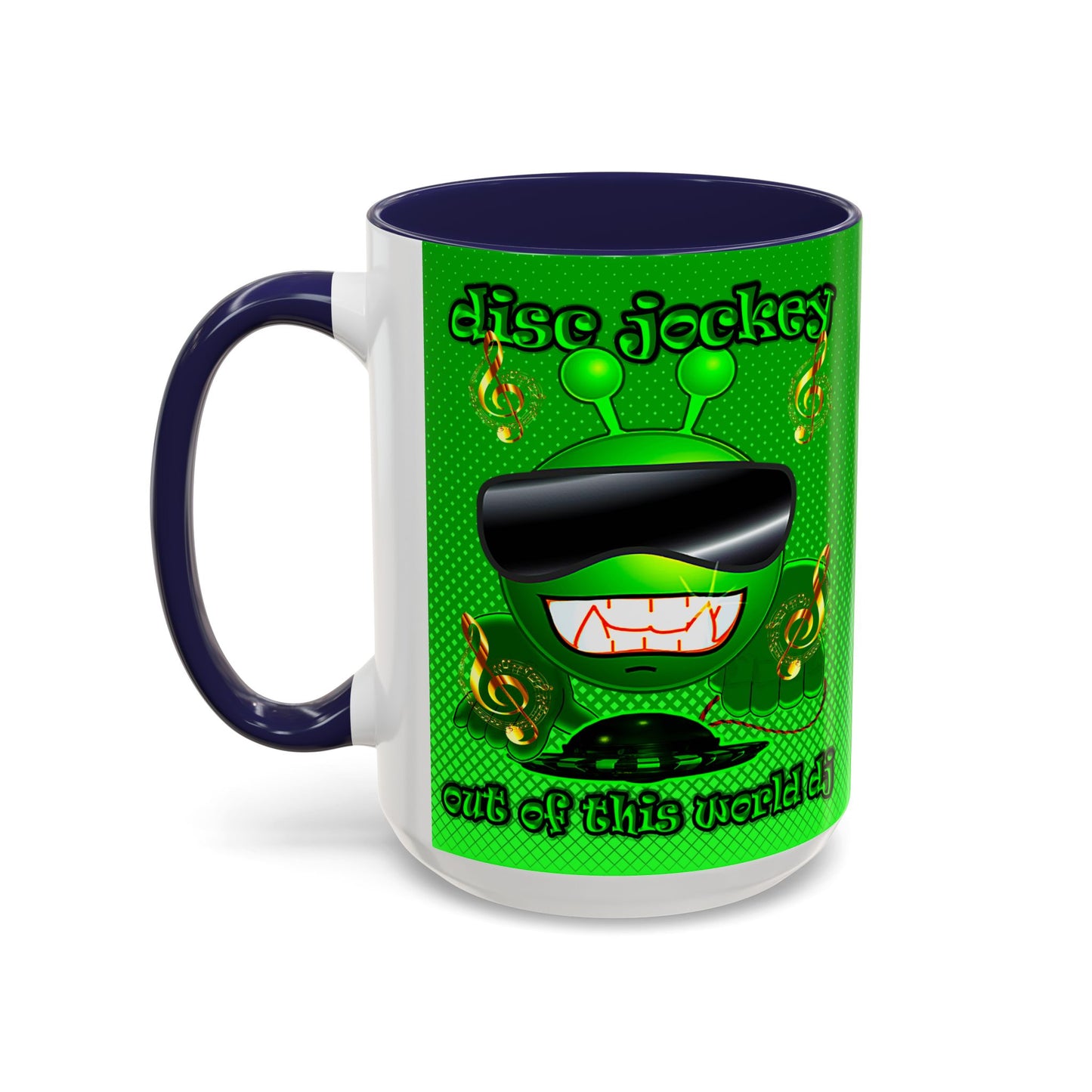 disc jockey - Accent Mug (logo green)