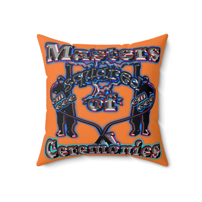em cee squared - Spun Polyester Square Pillow - (crusta)
