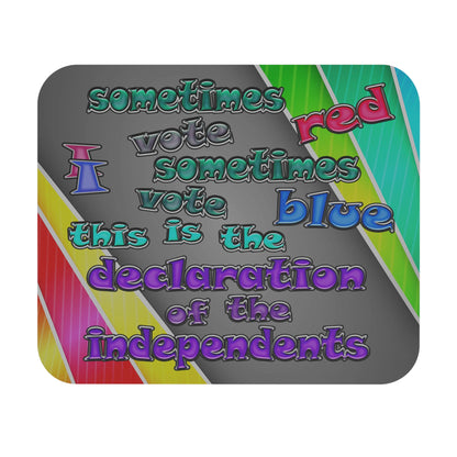 declaration of the independents - Mouse Pad (Rectangle) (rainbow split)