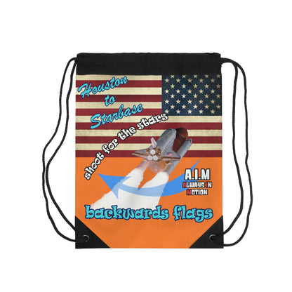 shoot for the stars - Drawstring Bag (crusta)