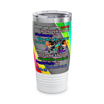 doggystyle - Ringneck Tumbler, 20oz (rainbow split)
