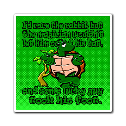 turtle race - Magnets - (logo green)