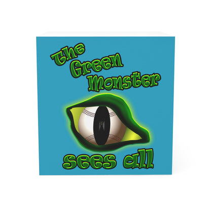 green monster - note cube (turquoise)