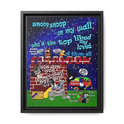snoops - framed canvas art