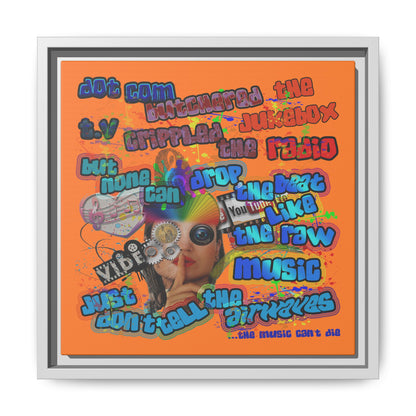 drop the beat - framed canvas art (crusta)