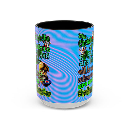 christmas spirits of boston - Accent Mug (light blue-purple wave)