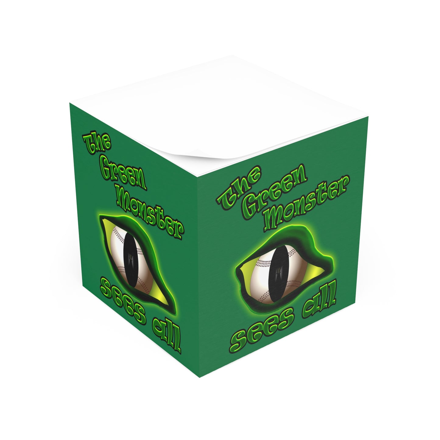green monster - note cube (dark green)