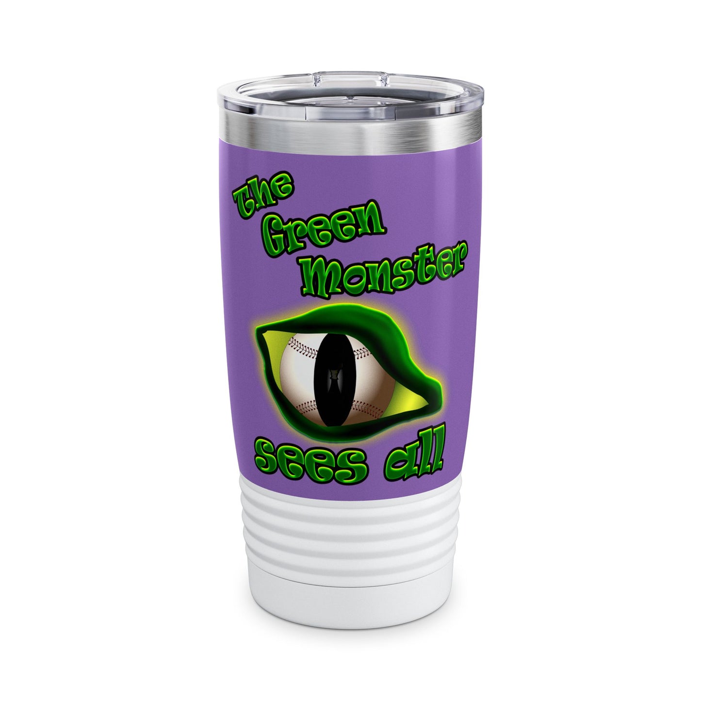 green monster - Ringneck Tumbler, 20oz (light purple)
