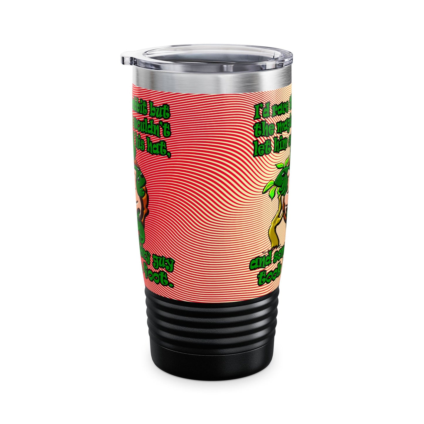 turtle race - Ringneck Tumbler, 20oz (yellow-orange wave)