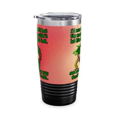 turtle race - Ringneck Tumbler, 20oz (yellow-orange wave)