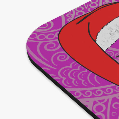 santa's shoes - Mouse Pad (Rectangle) (pink swirl)
