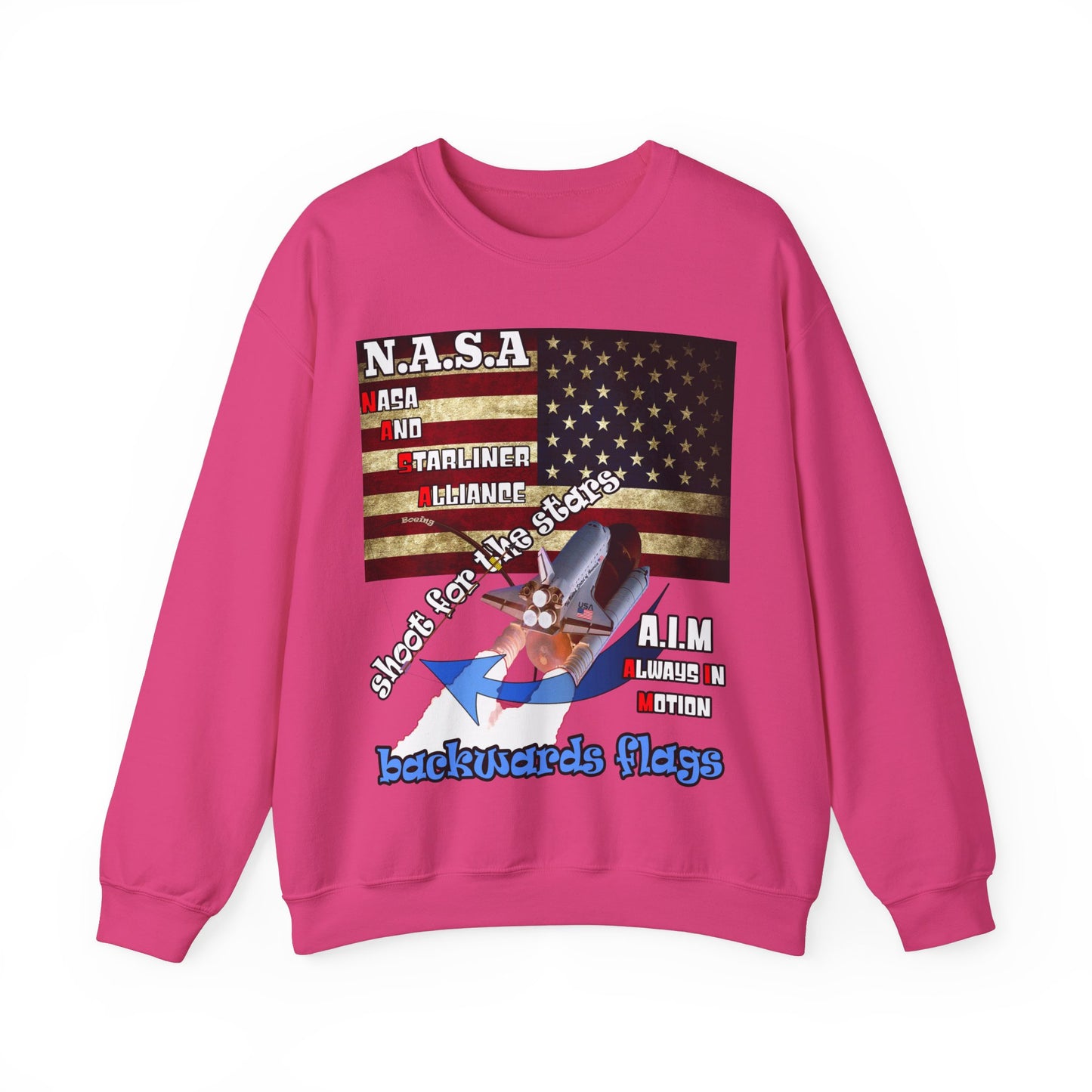 shoot for the stars(starliner) - Unisex Heavy Blend™ Crewneck Sweatshirt