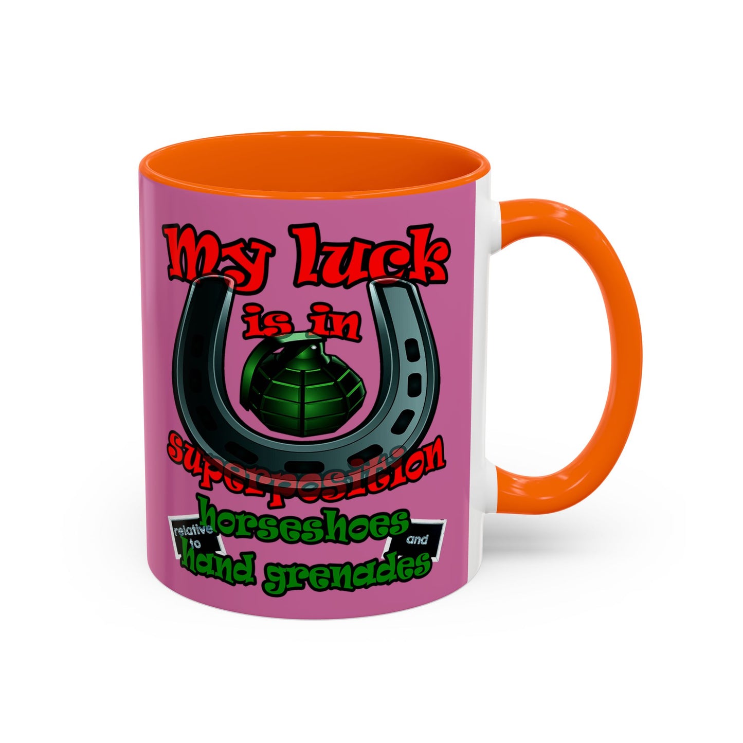 my luck - Accent Mug (light pink)