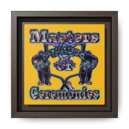 em cee squared - framed canvas art (yellow)