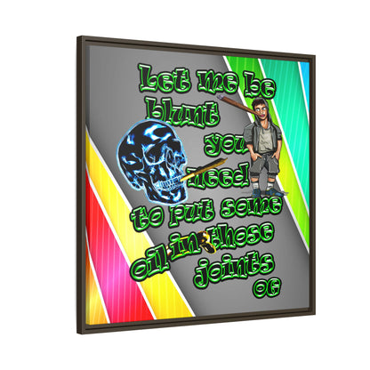 og - framed canvas art (rainbow split)