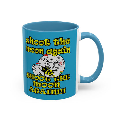 shoot the moon again - Accent Mug (turquoise)