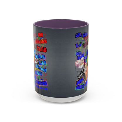 drop the beat - Accent Mug (grey-light grey)