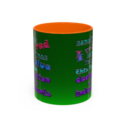 declaration of the independents - Accent Mug (logo green)