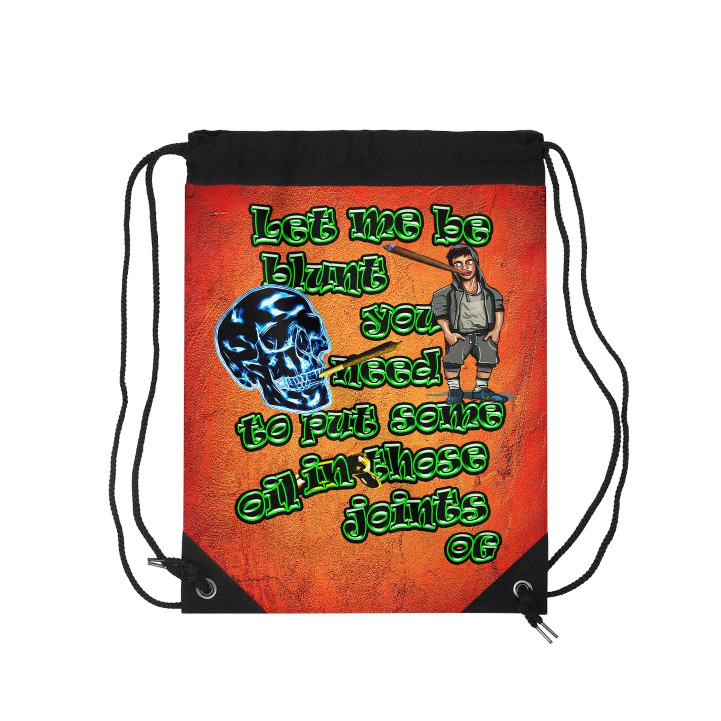 og - Drawstring Bag (burnt orange)