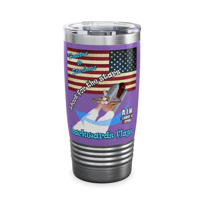 shoot for the stars - Ringneck Tumbler, 20oz (light purple)