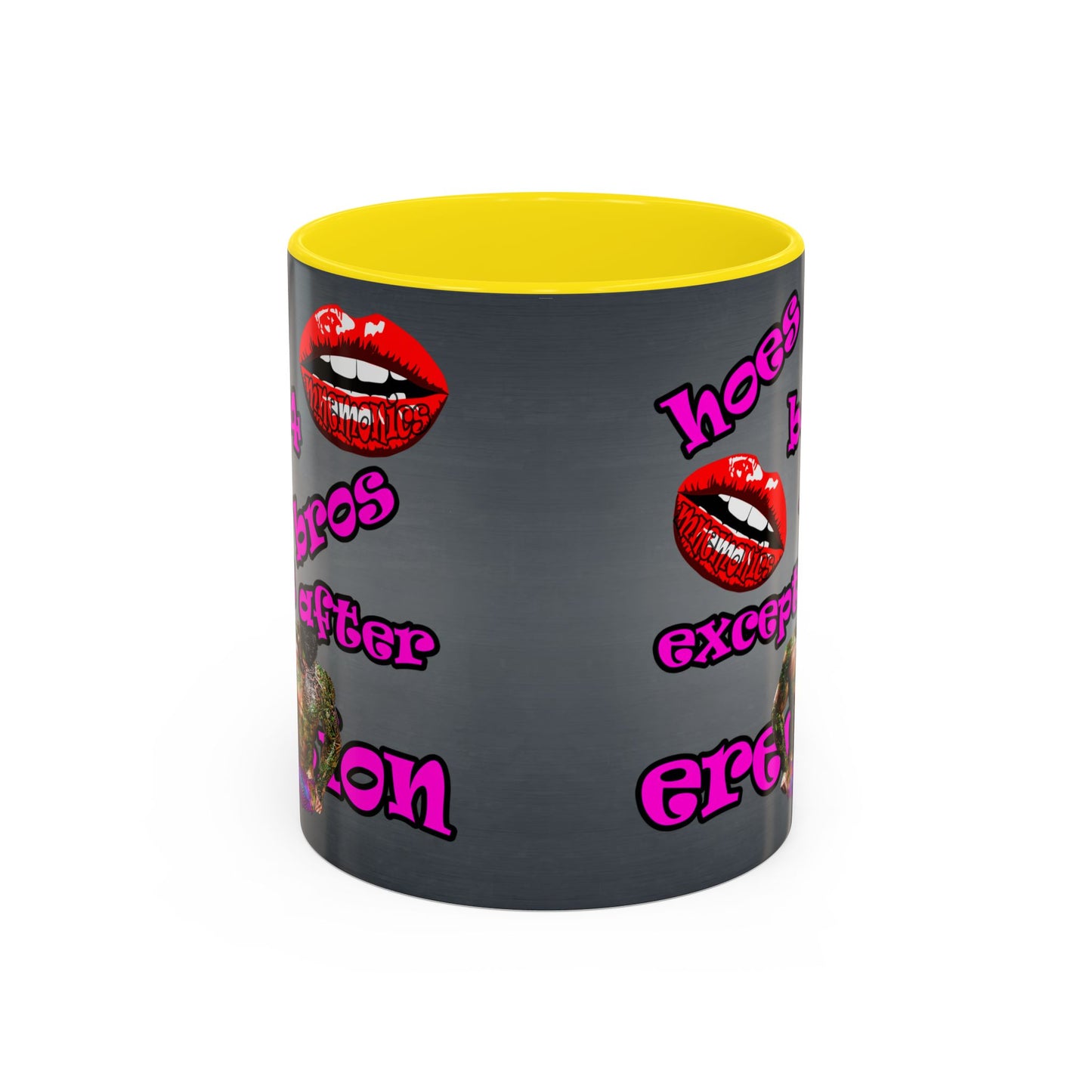 hoes b4 bros - Accent Mug (grey-light grey)