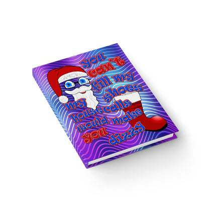 santa's shoes - journal-blank (purple wave)