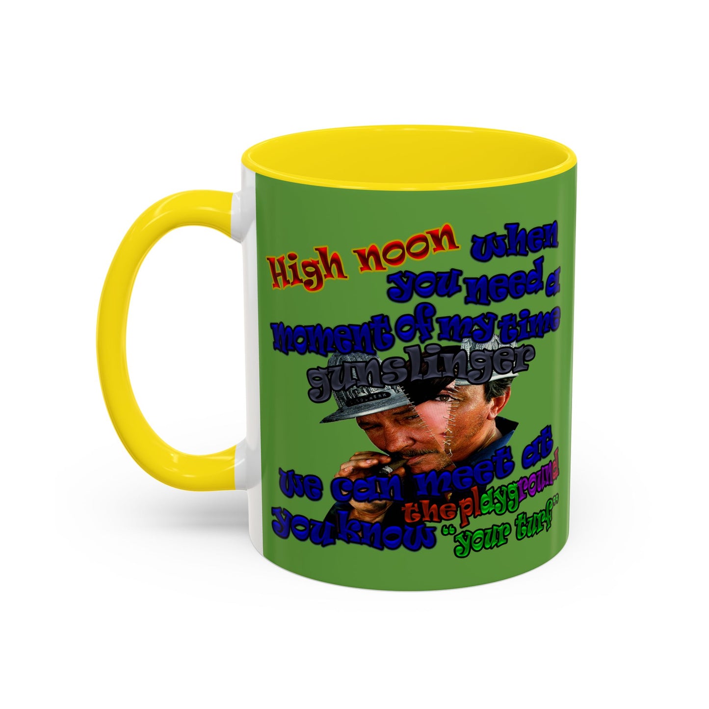 high noon - Accent Mug (green)