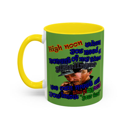 high noon - Accent Mug (green)
