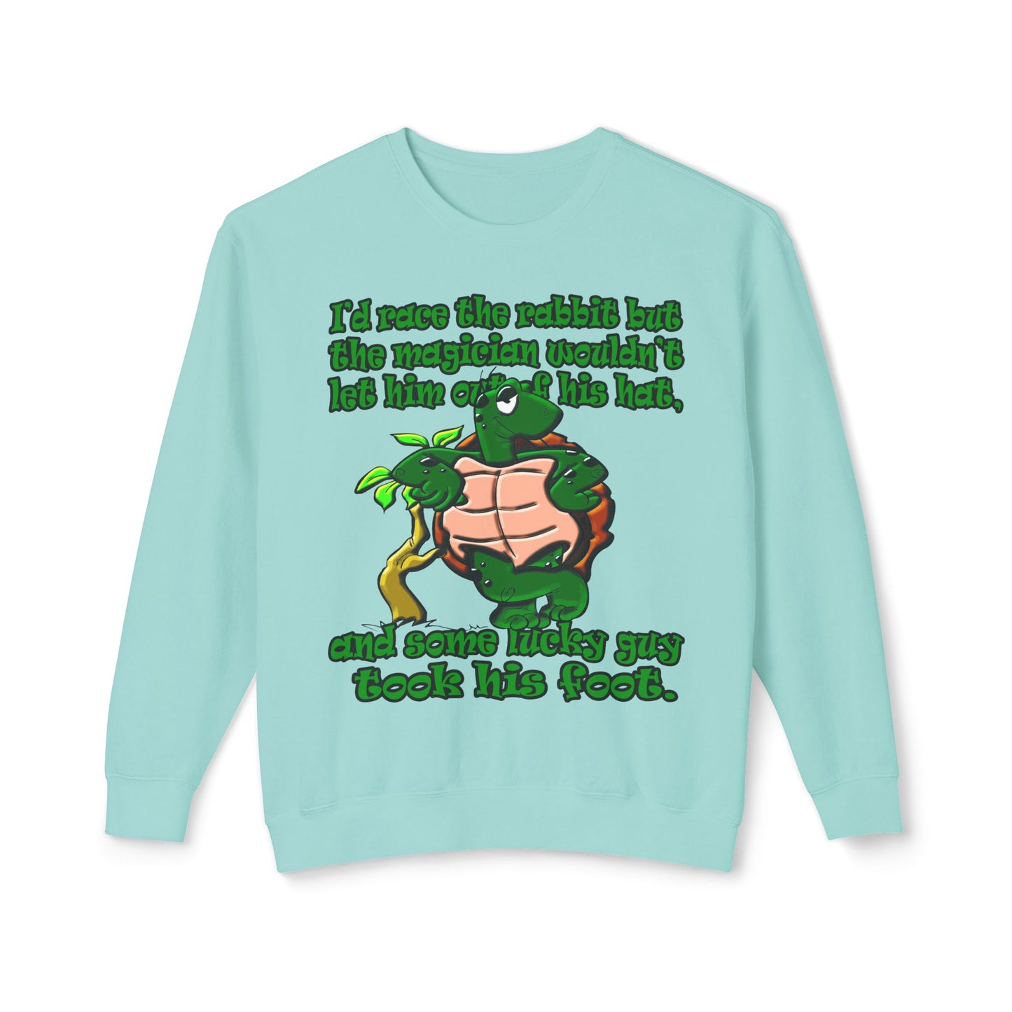 turtle race - Unisex Lightweight Crewneck Sweatshirt
