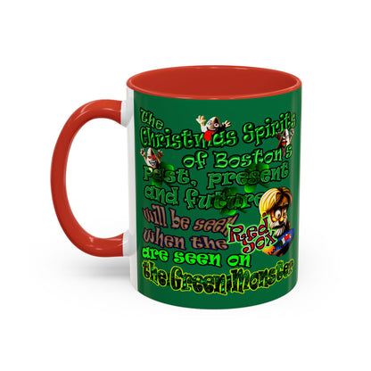 christmas spirits of boston - Accent Mug (dark green)